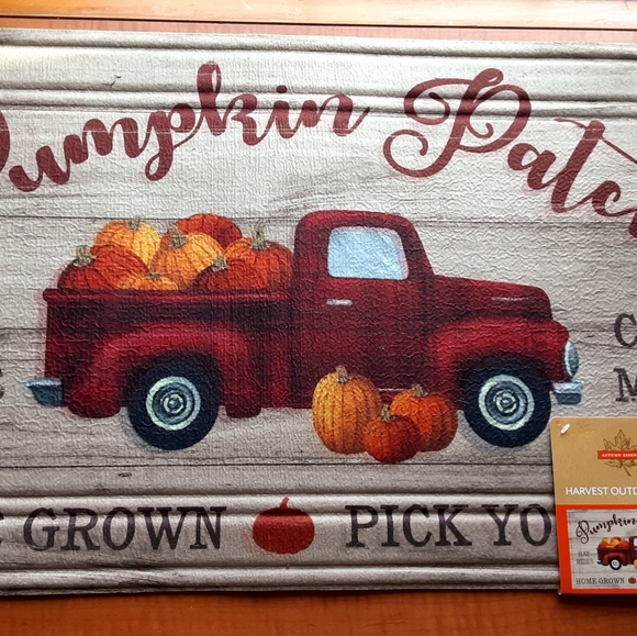 Fall Decoration Pumpkin Patch Outdoor Mat - Picture 1 of 2